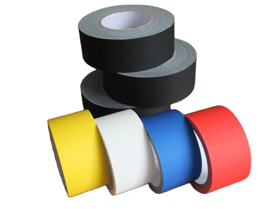 China custom Silver white blue black brown colored coloured printed cloth duct tape adhesive for air conditioner with logo