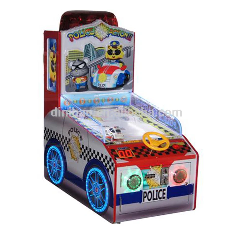 dinibao indoor children coin operated games catching the thief arcade kid redemption game machine