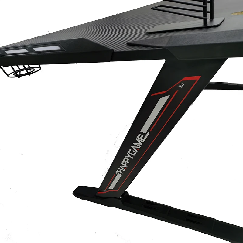 OS-9901A04 черный игровой настольный компьютерный стол со светодиодной