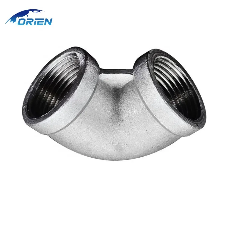 Galvanized Iron Pipe Fitting 45 90 Socket Weld Elbow Dn50/65/80/100/125 Corrosion Preventive Pipe Elbow
