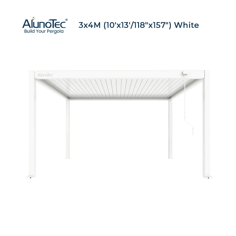 Electric Waterproof Aluminum Pavilion Aluminium Garden Gazebos Pergola