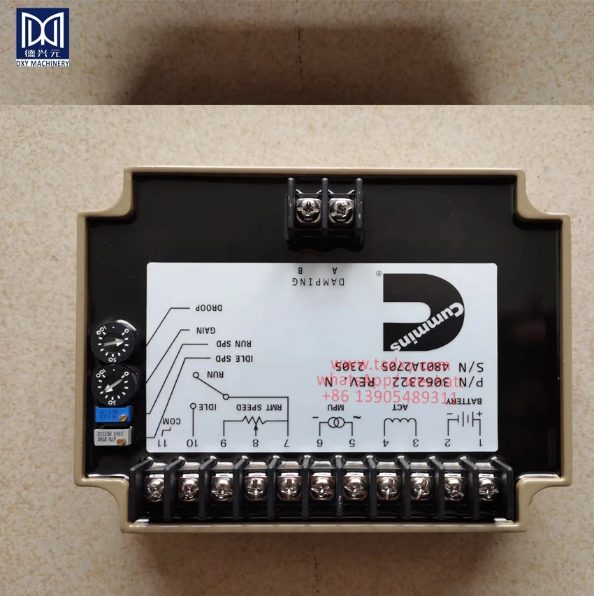 Блок контроля скорости запчасти 3062322 дизельного двигателя K38 KTA38 24V DC штатный регулятор панель управления