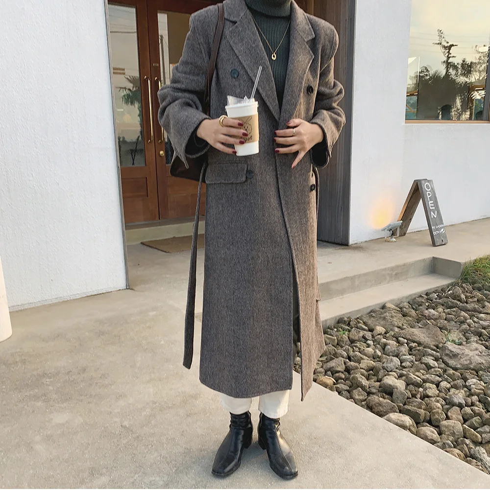 2021 зимнее фабричное оптовое высококачественное женское Шерстяное кашемировое пальто