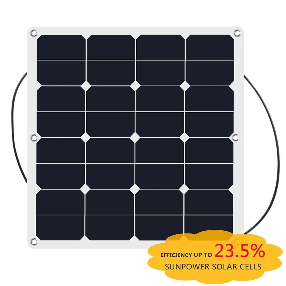 Custom made 50W Parasol/ Beach Umbrella caravan vehicle rated flexible solar photovoltaic panel