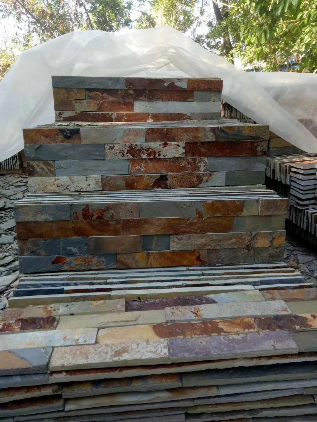 China Factory Supply Natural Rusty Slate Stone