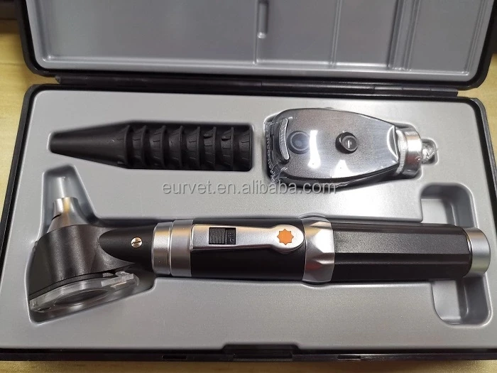 EUR VET 3X Amplify Digital Reusable Medical Veterinary Otoscope Set With Viewing Window & 4 Size Ear Speculums Price