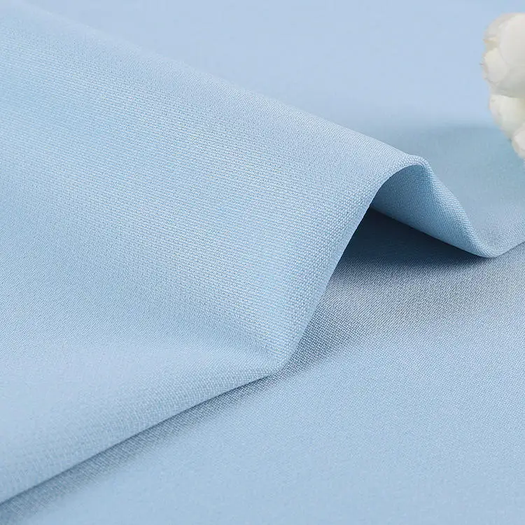 Woven fabric Solid Color 200Gsm 75D 95 Polyester 5 Spandex Fabric plain dyed elastane poly stretch fabric