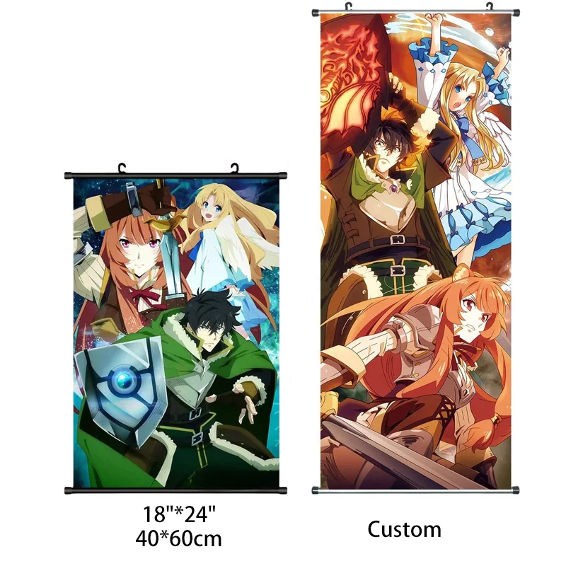 Wholesale Poster Banner Room Decoration Scroll Poster Hanging Picture Custom Hangable Wallscroll Posters Anime Wall Scroll