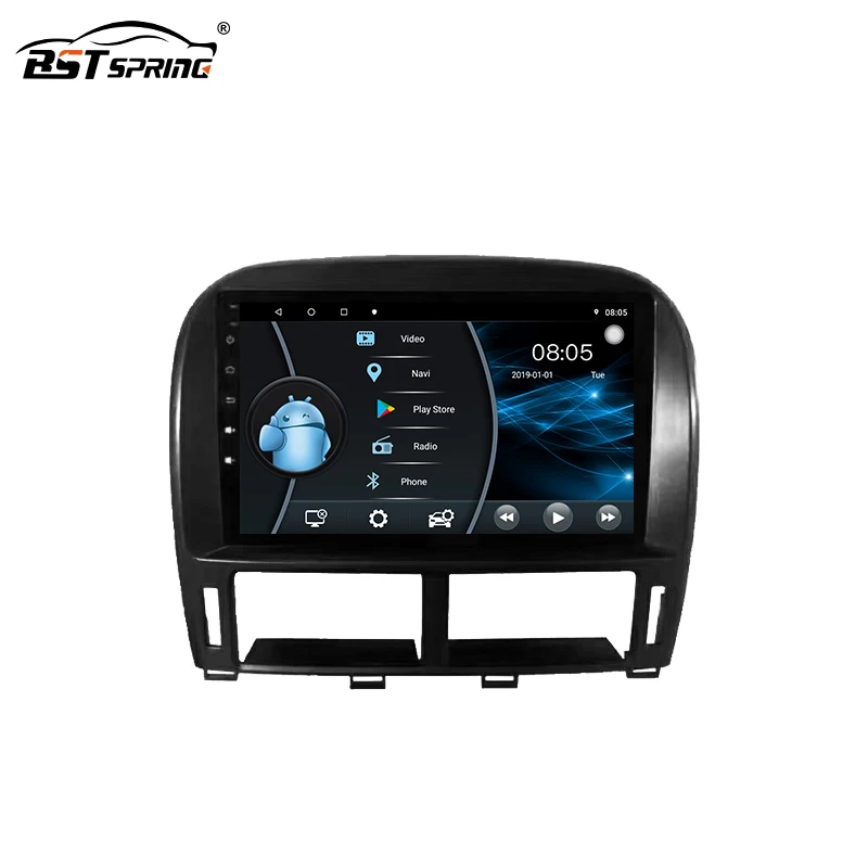 Автомагнитола Bosstar с IPS экраном Android магнитола для Lexus LS430 XF30 LS 430 2000-2006 автомобильный GPS-навигатор DVD-плеер