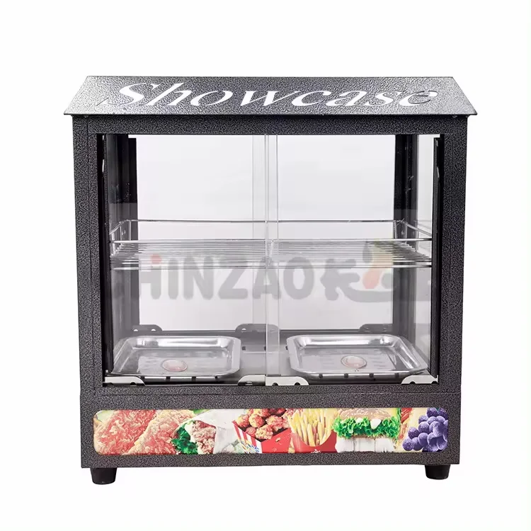 Easy operation mini Electric heater warming fast pizza hot food Snack Cake display Showcase Food Warmer for storage food