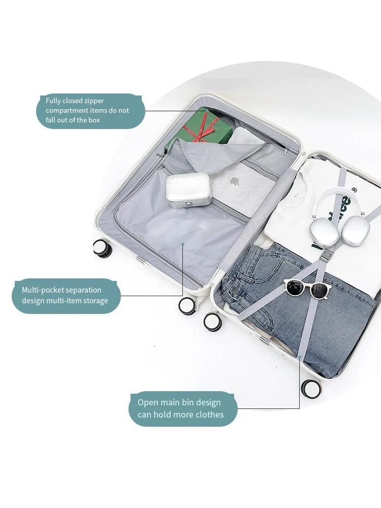 Luggage Suitcase Piece Set Carry On PC Spinner Trolley with  20inch carry on 24inch Checking Travel Trolley Bag