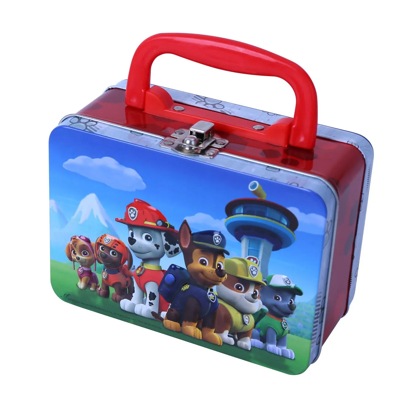 custom kids tin lunch box with handle handle box metal tin box