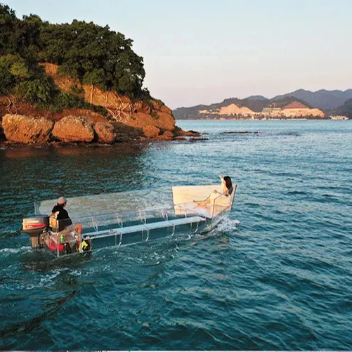 sea sightseeing Transparent Boat cruiser ROWING boats Clear Boat