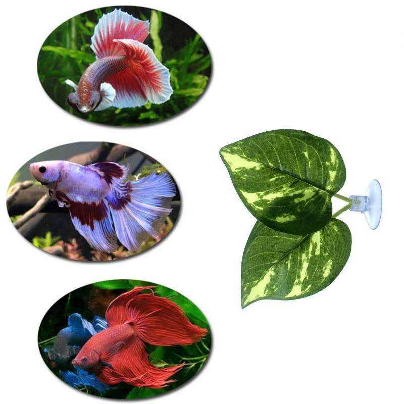 New decorative landscaping simulation plant crawling pet tortoises lizard color-changing dragon decorated leaf rumble fish bed