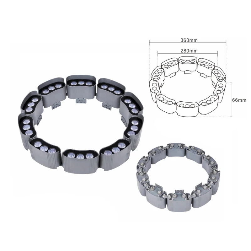 Scenery Landscaping RGB RGBW Color Lighting Sidewalk Seashore Coconut Holding Palm Tree Hoop Lights Hug Tree Lamp