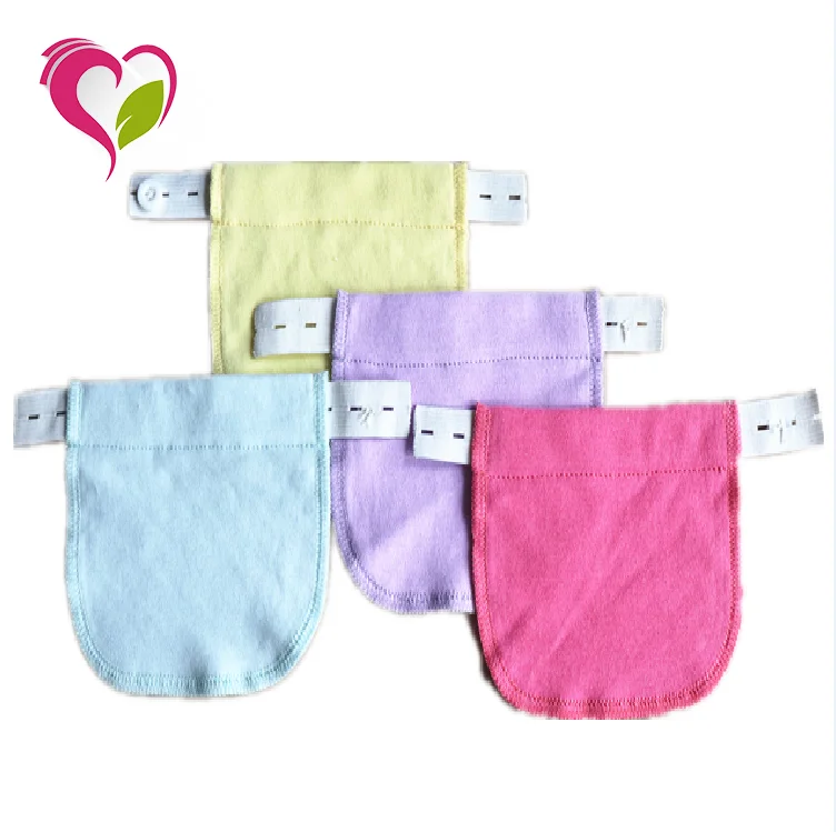 Waistband Extender Hot Sale 100% Cotton Washable Adjustable Elastic Pregnancy Waistband Extender