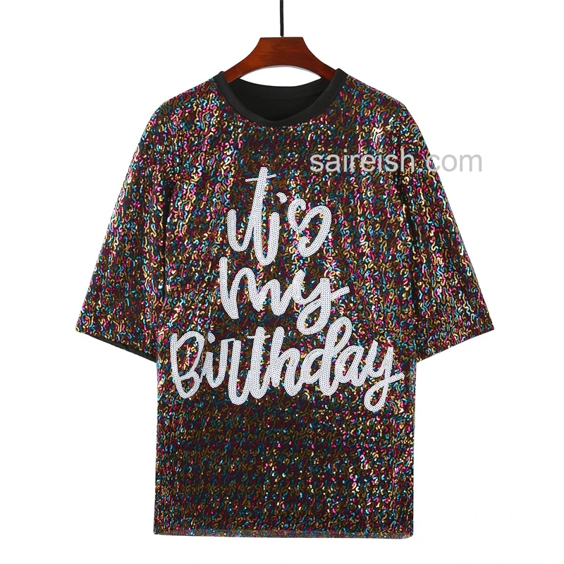Saireish Sequin Mini Party Birthday Dresses Women Casual