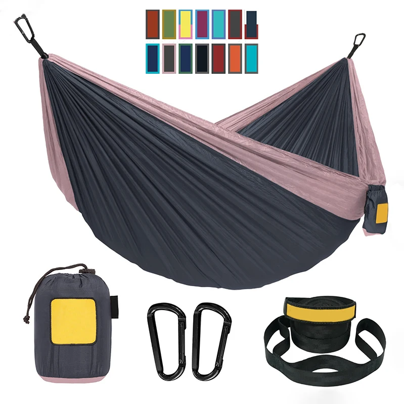 2022 High Quality Outdoor Nylon Single&Double Parachute Hammock Portable Camping