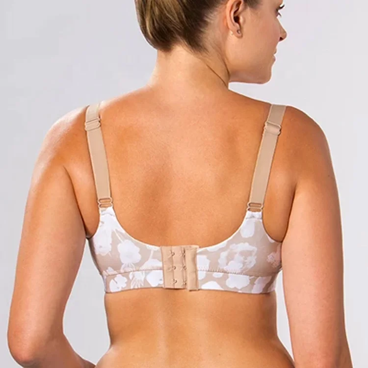 Eco Friendly Fabric Ladies Active Wear Tops Fitness Workout Bras with Digital Print Recycle Women Nursing Sports Underwear