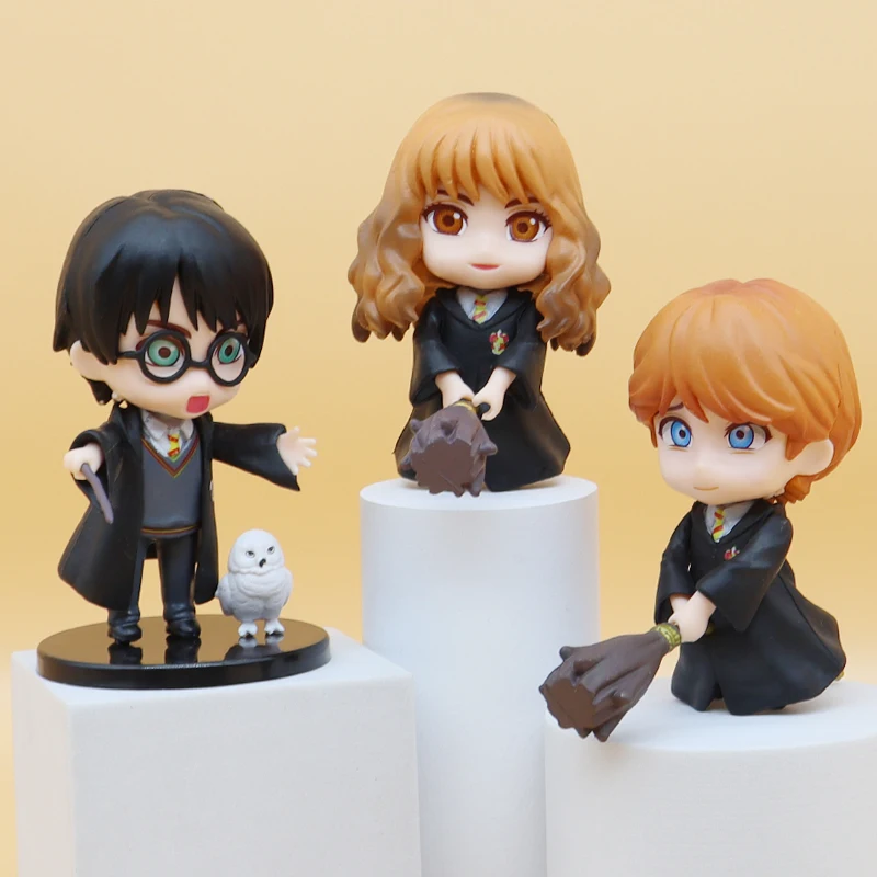 New Style Hot Selling Magic Academy figurine anime 6 Piece action figure set Kid Gift Desktop Ornament