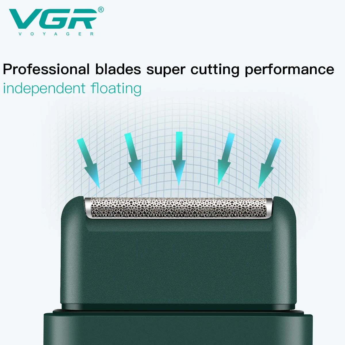 VGR V-390 Mini Portable  USB Rechargeable Mens Electric Foil Shaver Razor Facial Beard Trimmer for men