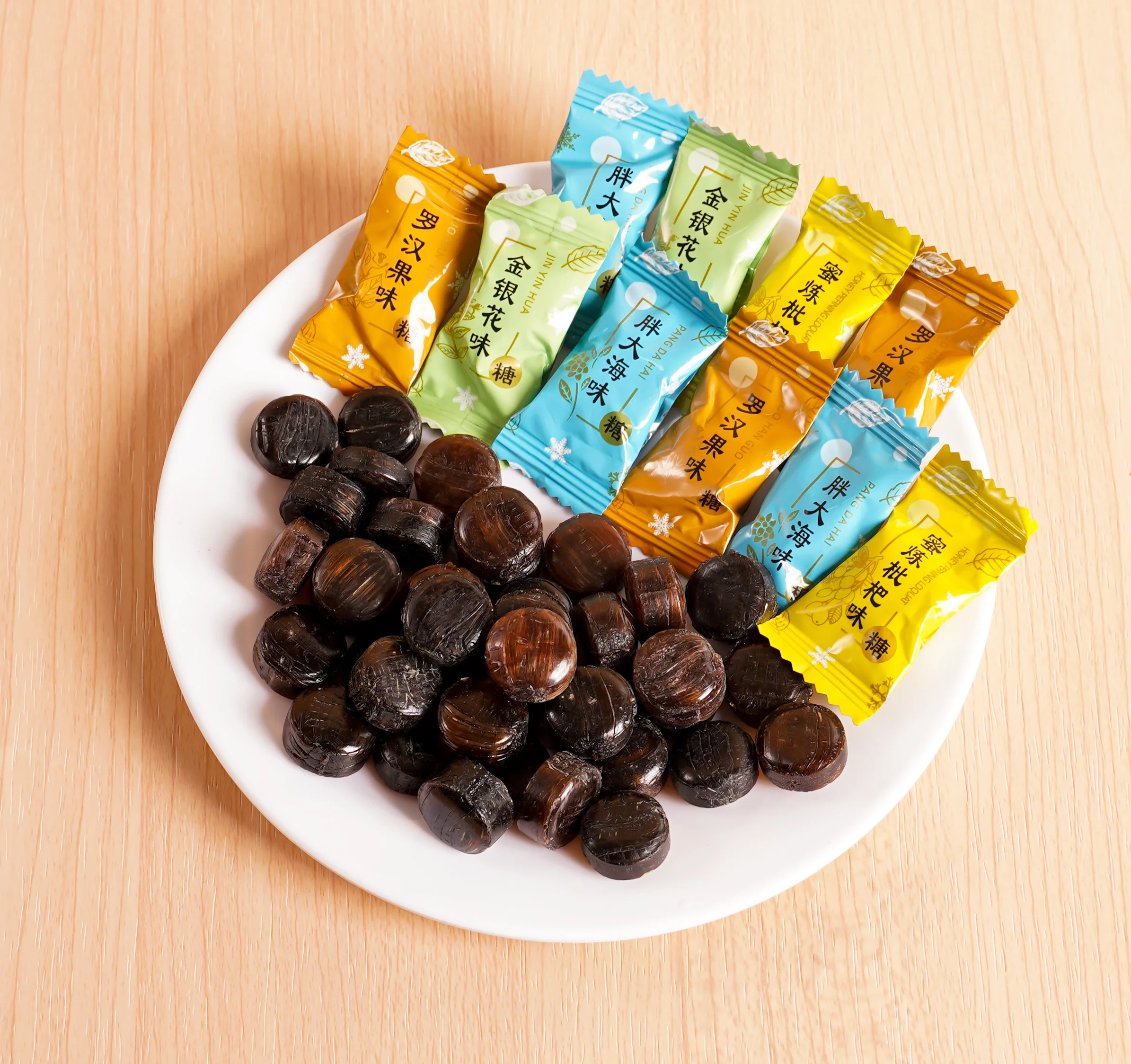 mint sweet chinese candies fruit lemon mint candy multiple flavors throat lozenges candy