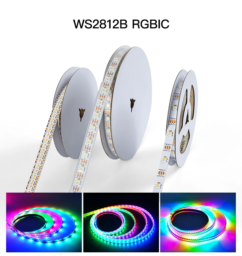 Best Quality DC 24v CRI 95 CCT RGB WS2812B WS2811 WS2815 5050 RGBW RGBCCT SMD LED Strip