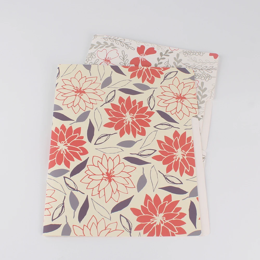 Office Supplier Portable Document Folder Paper a4 paper cardboard file folder with pockets