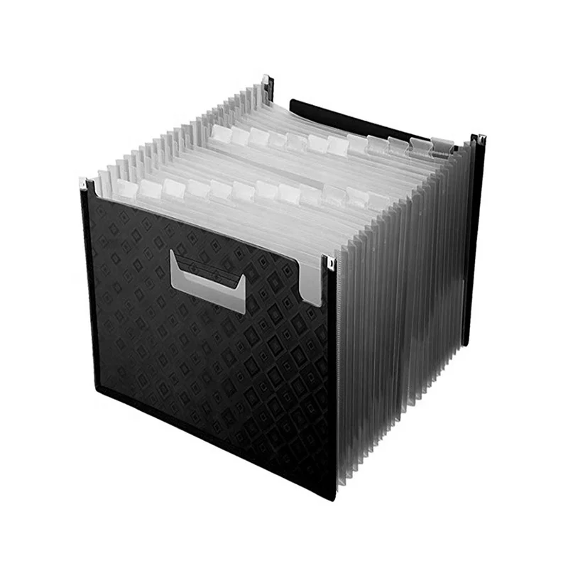 Папка-удлинитель с 24 кармашками, Большая пластиковая папка А4, расширяющаяся папка для файлов с швейным краем