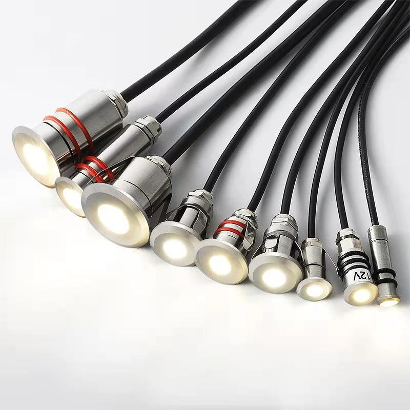High Quality Underground Light DC12V Waterproof Light LED Breathing Mini Light DC 24V Outdoor waterproof step spotlight Ground