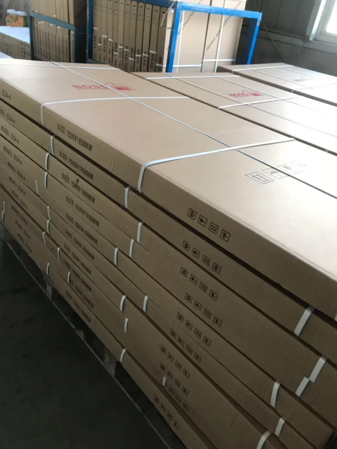 Glass Framed Shower Screen Bathroom Walk in  Modern Rectangle Straight Clear Tempered Glass Panel Shower Room