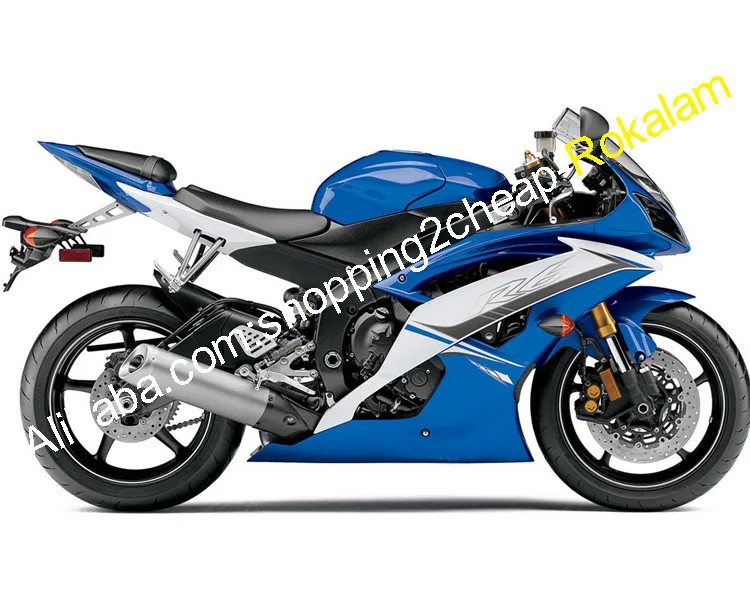  Комплект обтекателей YZF 600 R6 для Yamaha 2008-2016 YZF-R6 YZF600 08 09 10 11 12 13 14 15 16 мотоциклетный синий