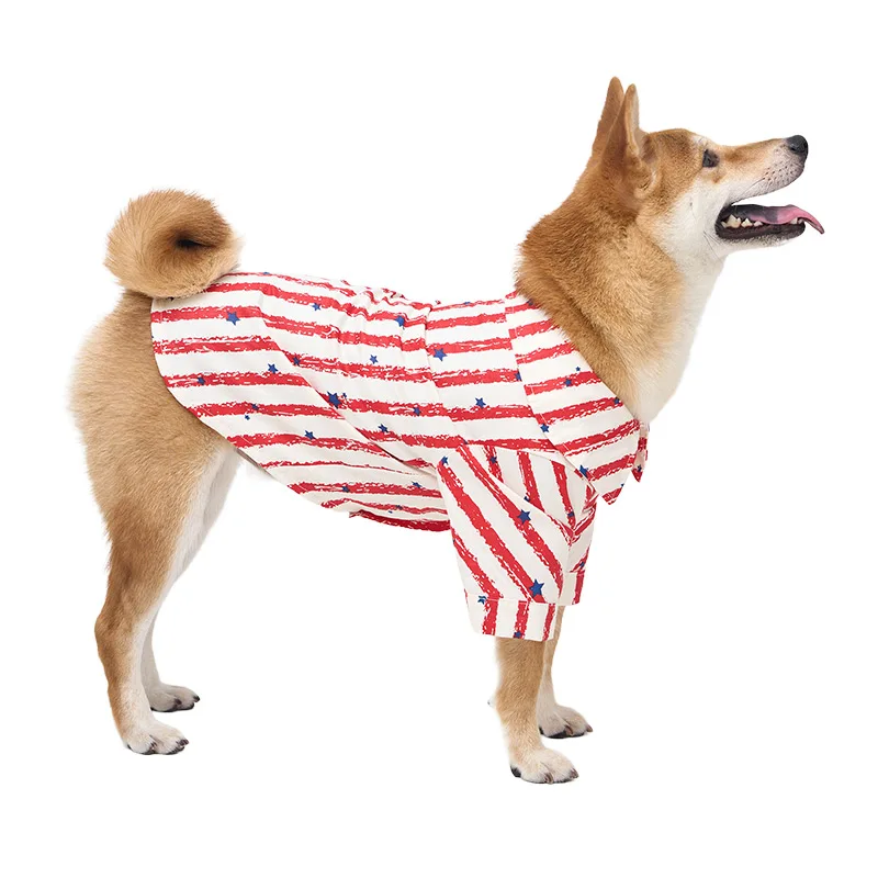 JYACWEAR Pet Clothes USA Style 100% Cotton Shirt Summer Large Dog T Shirt OEM ODM 8XL Big Dog