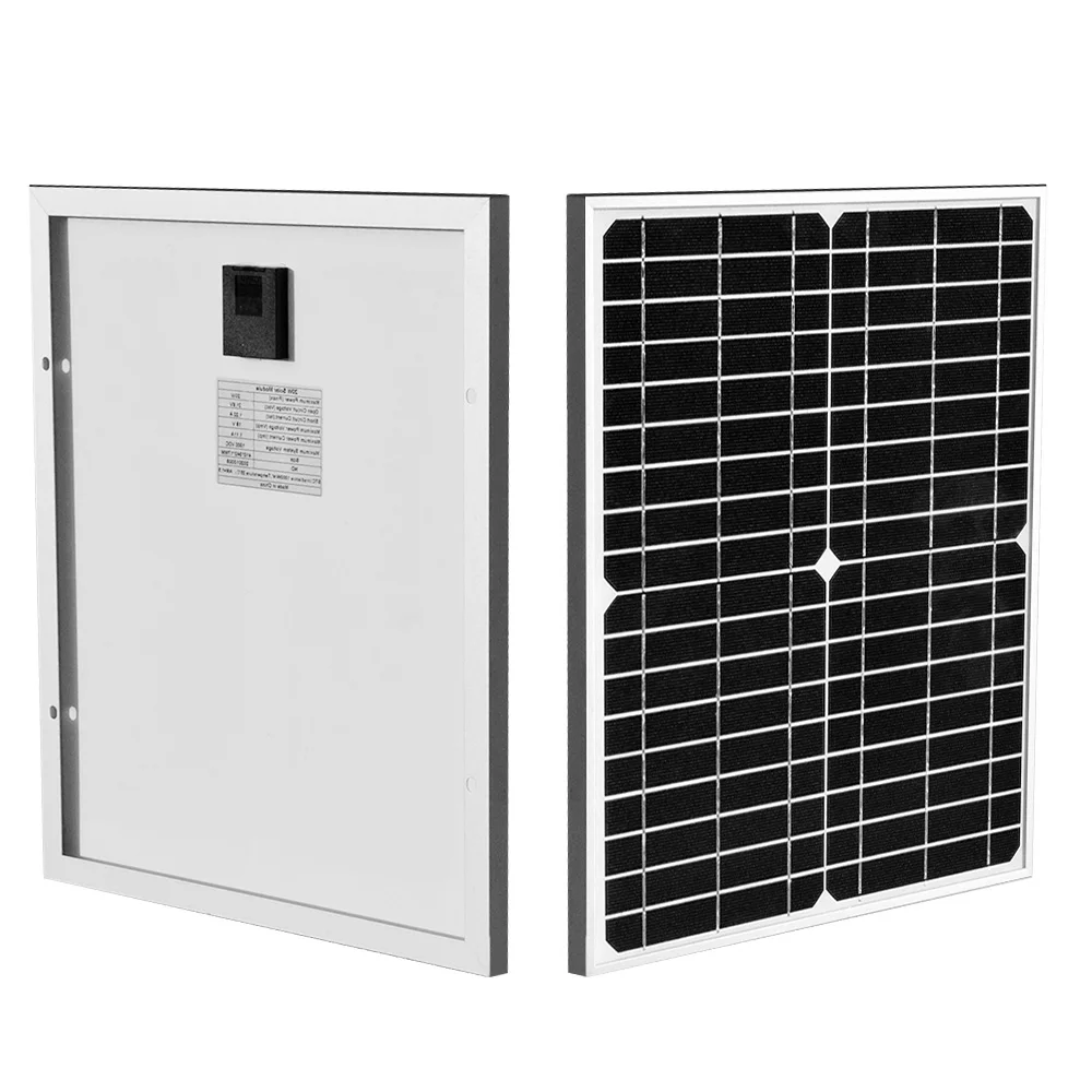 Solarparts 18V Mono Solar Panel  20W 30W 40W For Battery Charge