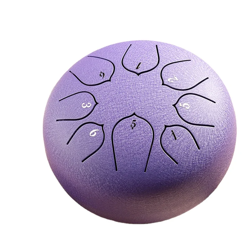 Hot selling  mini steel tongue drum 6 inch 8 notes Steel Tongue Percussion Drum with soft bag