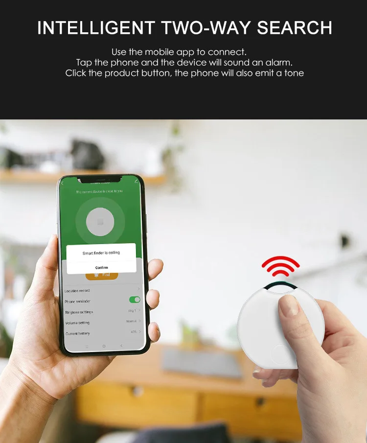 Tuya Child Bag Wallet Mobile Phone Positioning Multiple Pet Key Finder Smart Pets GPS Anti-Lost Alarm Tag Wireless Tracker