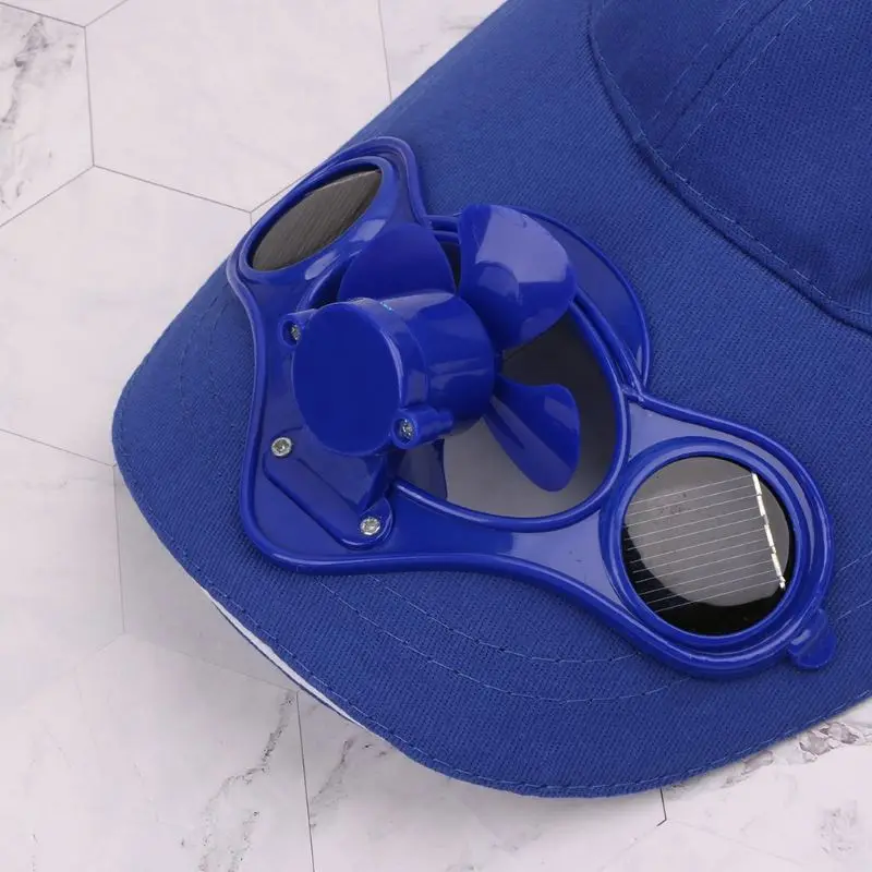 Summer Sport Outdoor Hat Cap With Solar Sun Power Cool Fan Bicycling Climbing Baseball Cap