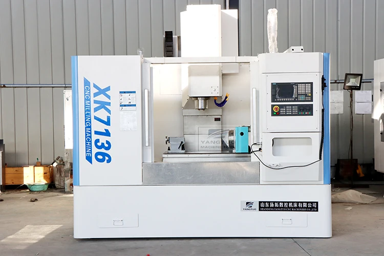 Vertical turret milling machine XK7136 Universal CNC milling machine price with 3hp