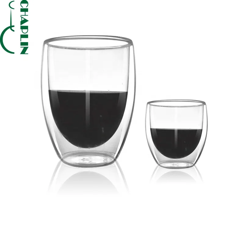 
Eco-friendly Double Wall Glass Cup With High Borosilicate Glass 