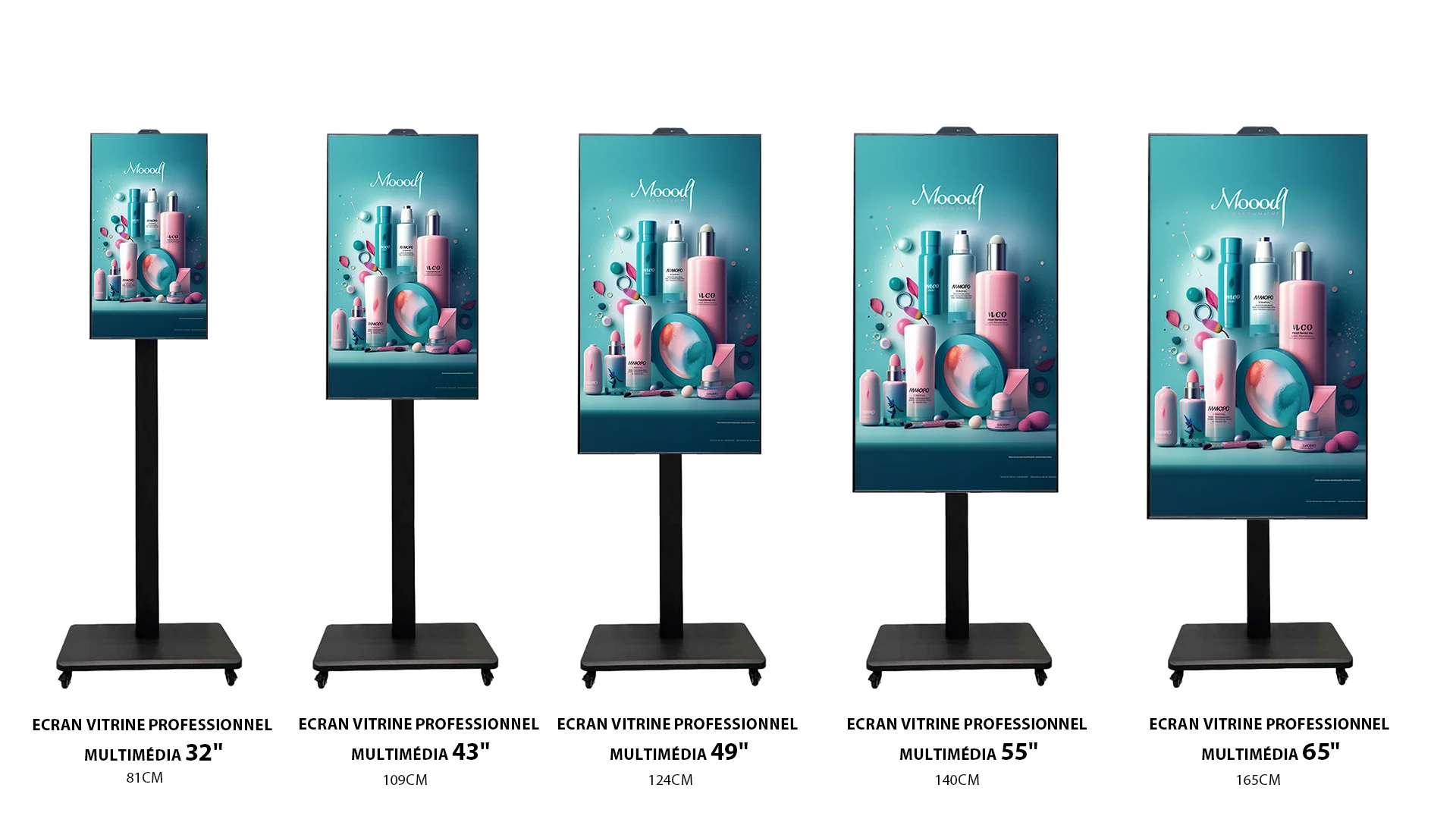 Customized 2k Resolution 2500nits High Brightness LCD Floor Standing Android Digital Signage Kiosk Advertising Display