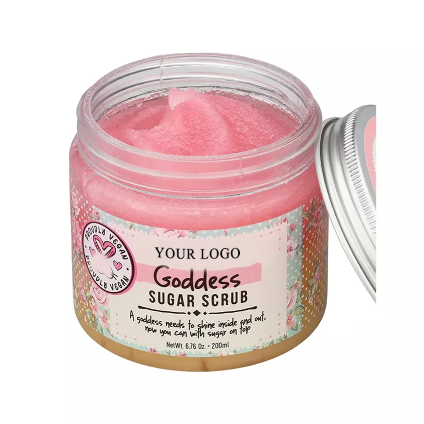 OEM wholesale custom package fruit natural bulk whitening coffee sugar private label organic body scrub