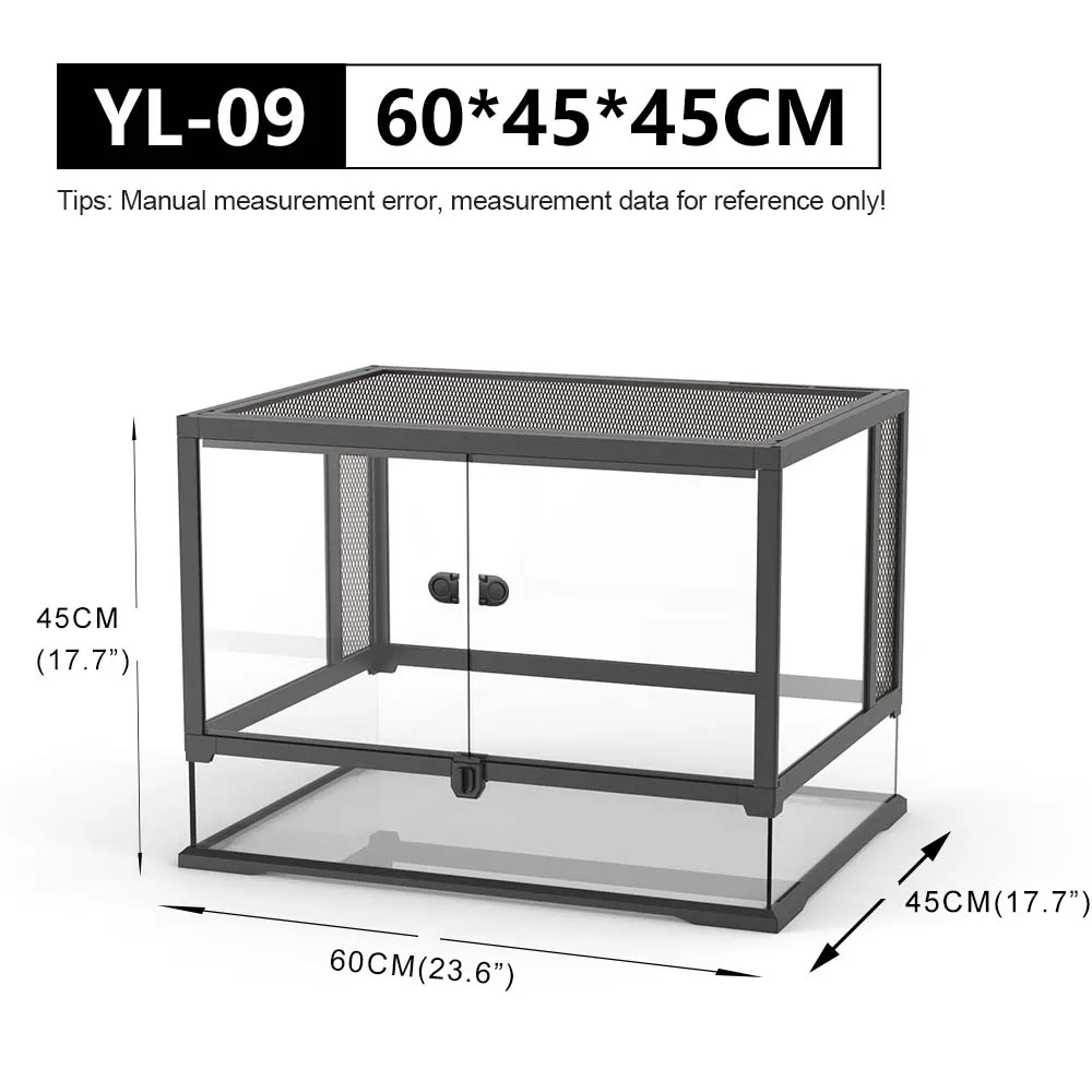 NOMOY PET Reptile glass terrarium rainforest for Bearded Dragon Tortoise Reptile Amphibian