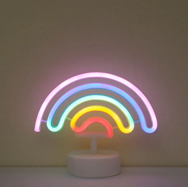 Flamingo Night Light Battery Operated LED Desktop Lamp Neon Lights Custom  Neon Led Lights