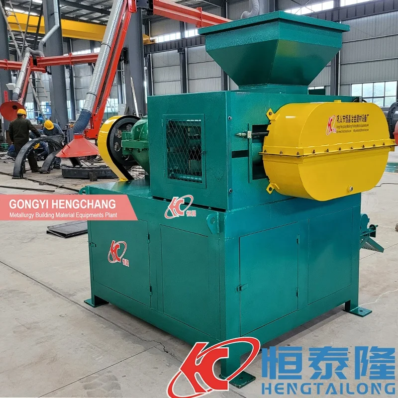 high capacity ball pressing equipment pulverized coal charcoal dust power briquette press making machine