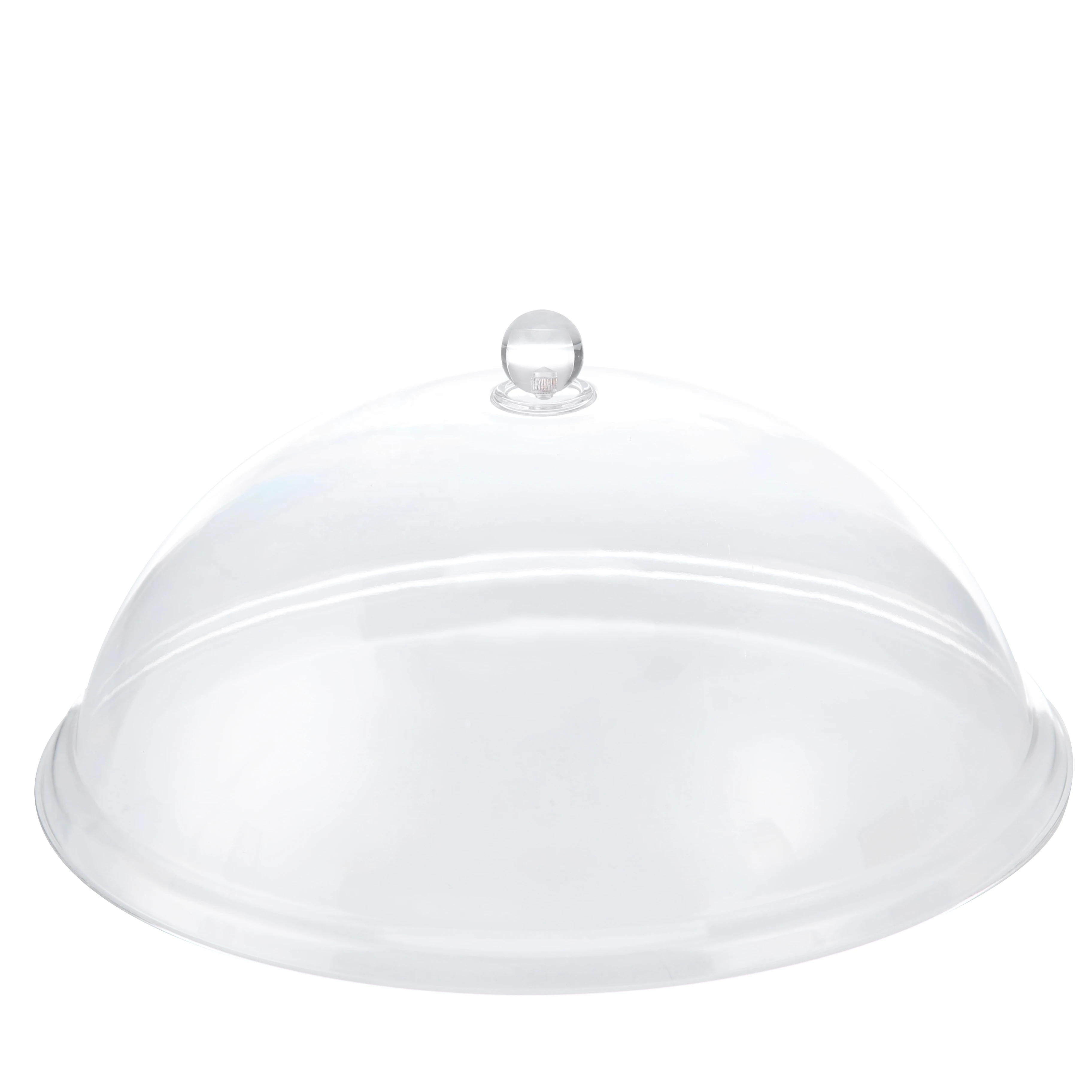 round tray snack display plate fresh cover PC transparent lid