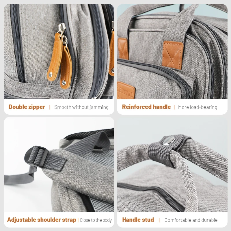 2022 hot Amazon OEM/ODM custom waterproof Heat preservation mommy bag diaper storage diaper backpacks baby bag diaper bag