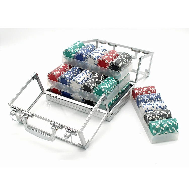 Custom 600 Casino Game Poker Chip Sets with Acrylic Case