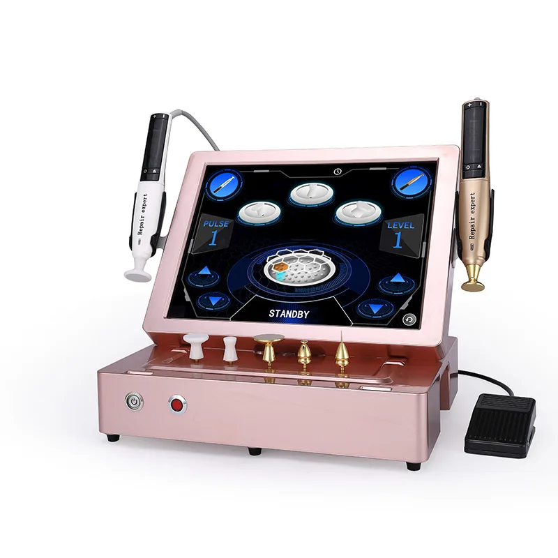 2 In 1 High Frequency Pen Skin Tightening / Jet Facial Lift Wrinkle Removal Mole Ozone Machine