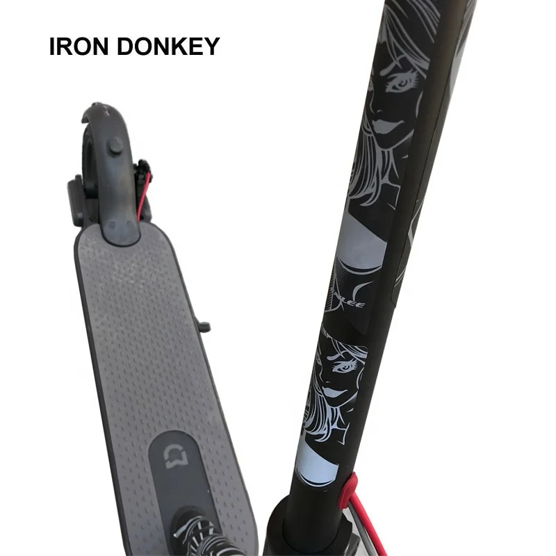 IRONDONKEY Luminous Film Bicycle Scooter Frame Protective Stickers Creative Body Reflective Bike Stickers for Balance