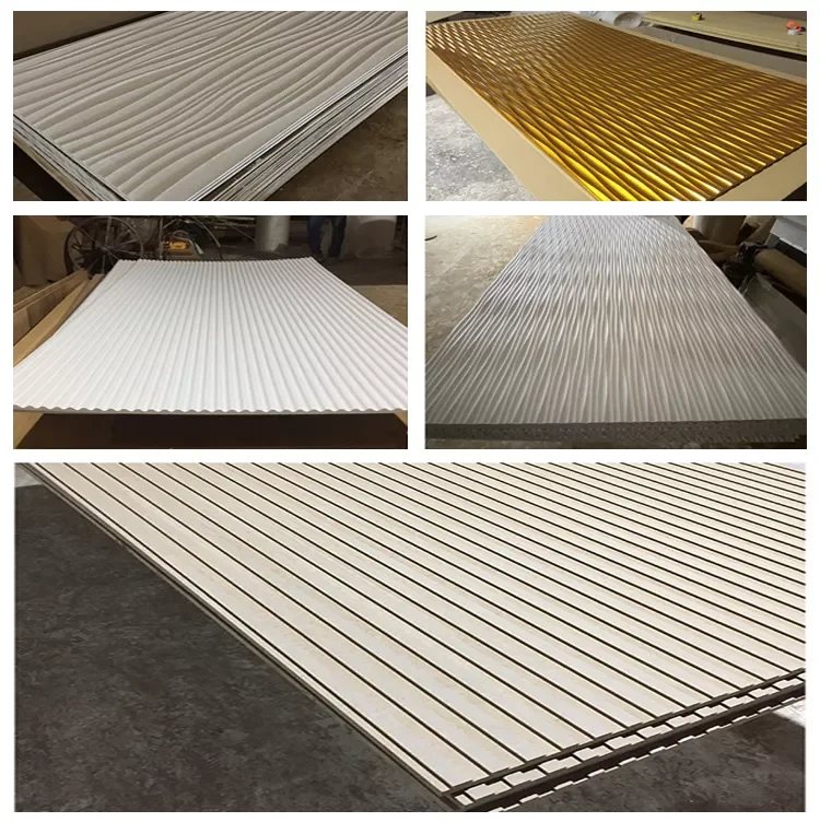 Factory Manufacture House/Shopping Mall/Office Decorative Cladding 3D MDF Fiber Wall Panels for Interior Exterior Decoration